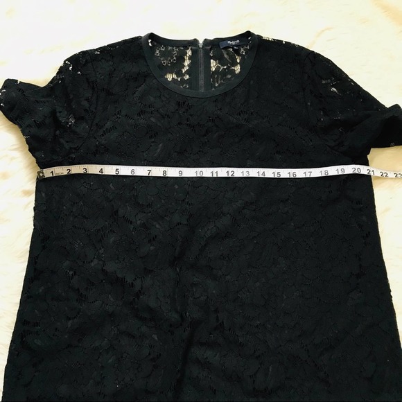 NWOT Madewell Lace Refined Tee Blouse short sleeve - Picture 7 of 8